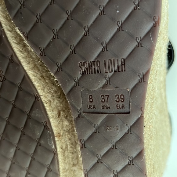 SANTA LOLLA New Espadrille Sandals Heels Size 8 - Picture 12 of 13